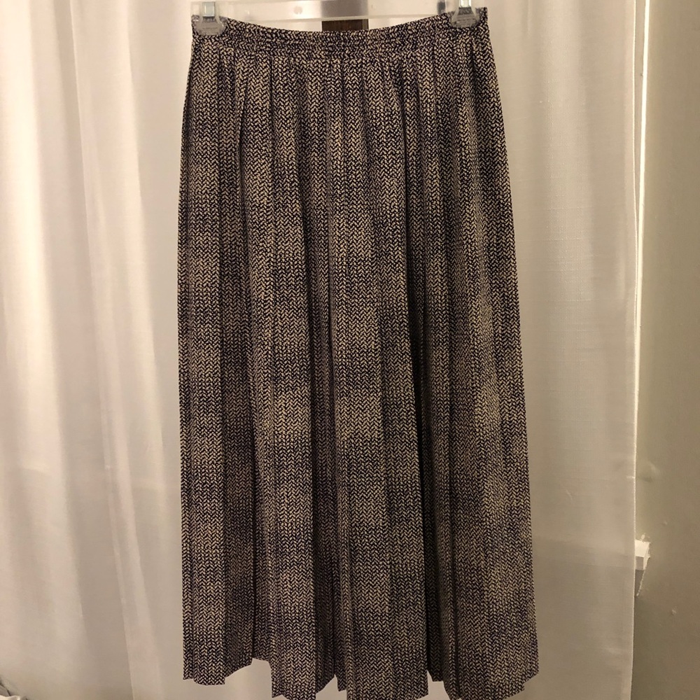 Midi boho patterned skirt